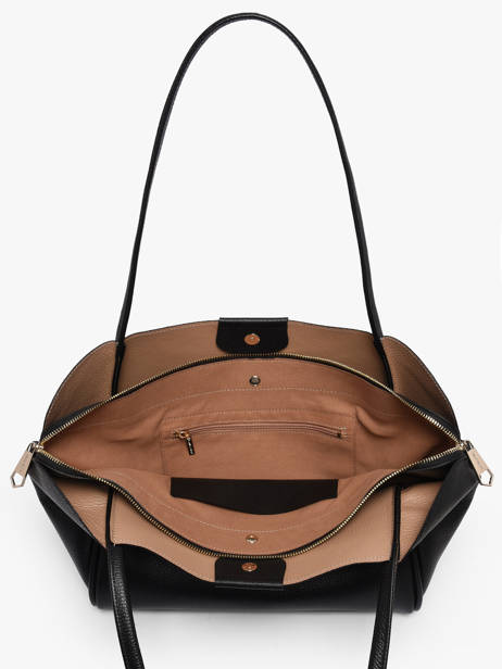 Schoudertas Ida Double Leder Lancaster Zwart ida double 86 ander zicht 3