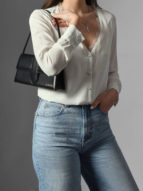 Preloved Schoudertas Long Bambino Leder Jacquemus Zwart second life 1565173 ander zicht 1