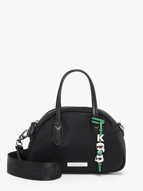 Handtas K Ikon Gerecycleerd Polyester Karl lagerfeld Zwart k ikon B1W30016