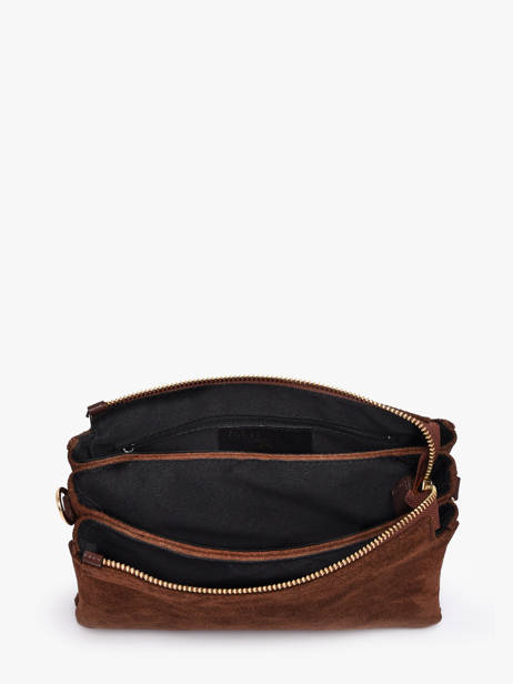 Cross Body Tas Velvet Caviar Leder Milano Bruin velvet caviar VC24117 ander zicht 3