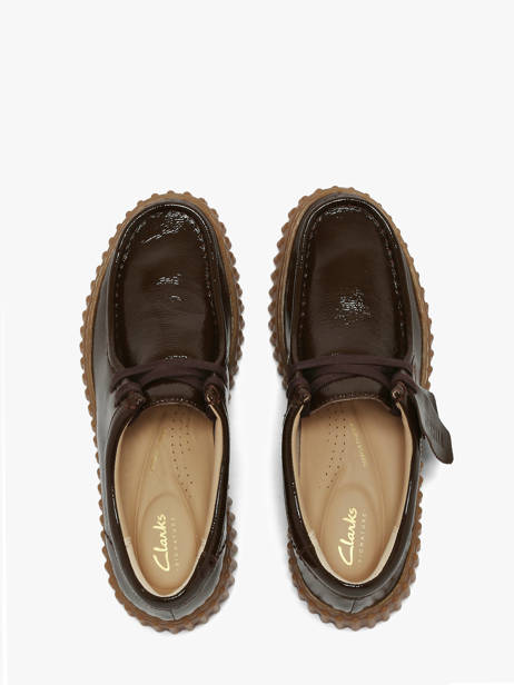 Derby Veterschoenen Met Platformzool Uit Leder Clarks Bruin women 26186667 ander zicht 3