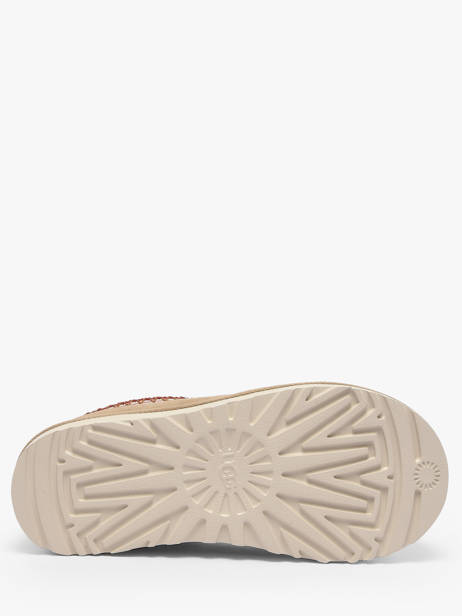 Slippers Tasman Ii Uit Leder Ugg Beige women 1174470 ander zicht 4