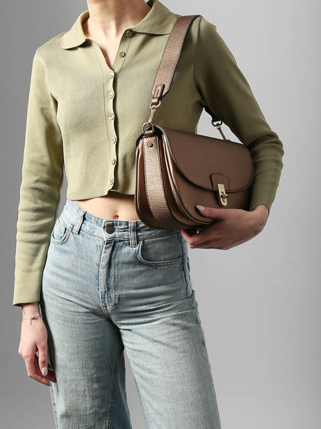 Schoudertas Zora Hexagona Bruin zora 8620230 ander zicht 1