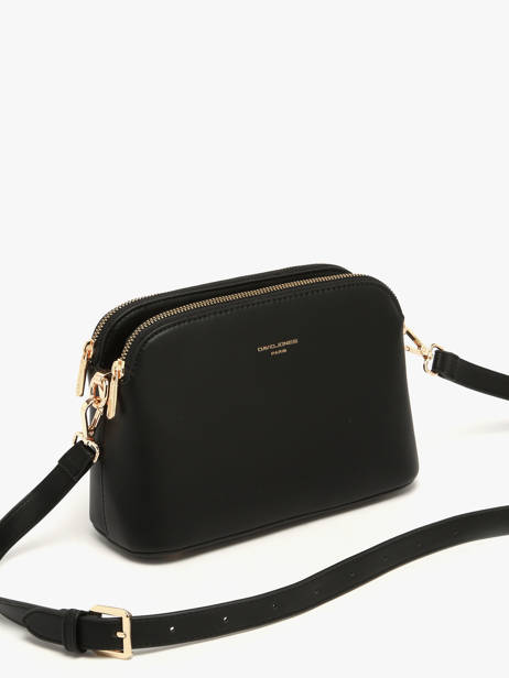 Cross Body Tas French Polyurethaan David jones Zwart french CM7342 ander zicht 2