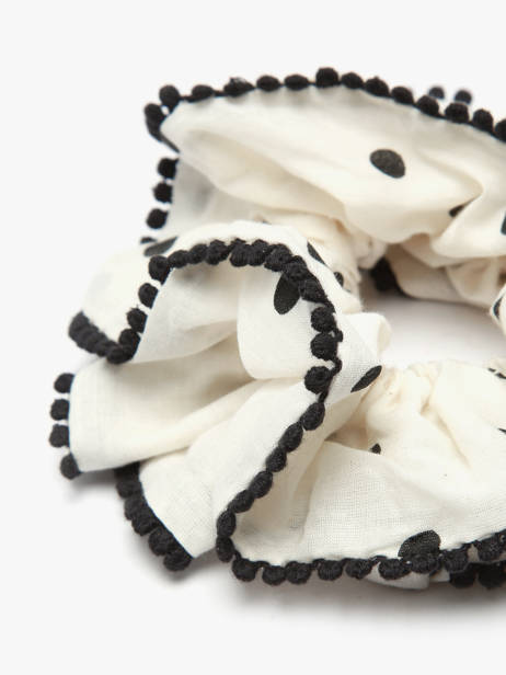 Stoffen Haarelastiek Dots Hindbag Beige pois PO ander zicht 1