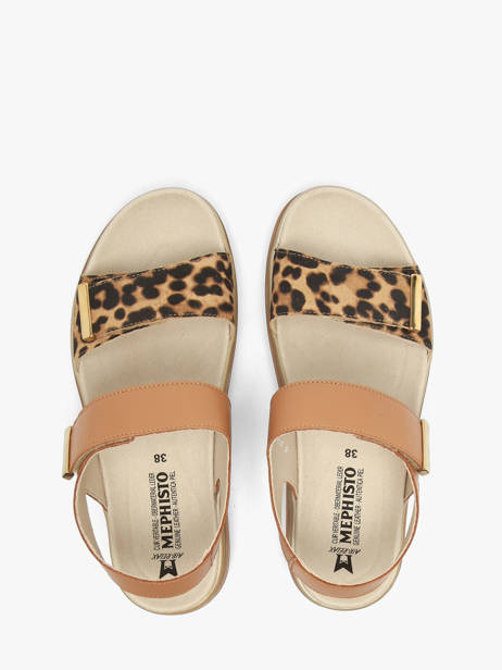 Sandalen Uit Leder Mephisto Bruin women P5148854 ander zicht 3