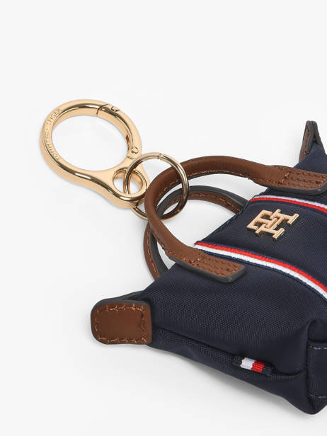 Sleutelhanger Tommy hilfiger Blauw popette AW18564 ander zicht 1