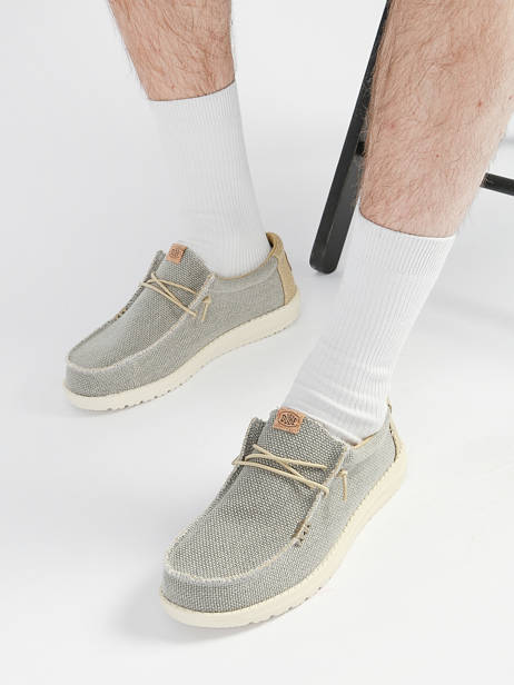 Mocassins Wally Braided Hey dude Blauw men 40003 ander zicht 1