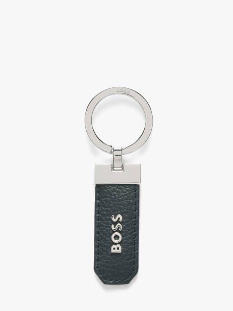 Sleutelhanger Leder Hugo boss Blauw grained HAK416N