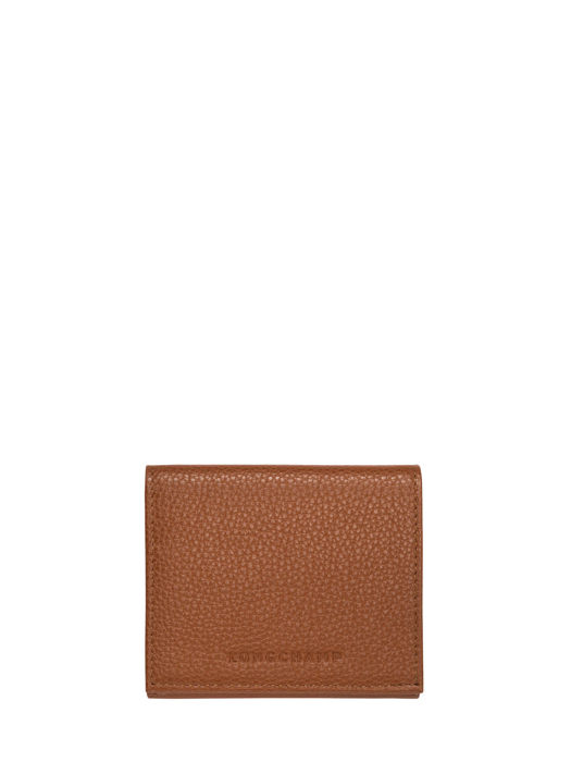 Longchamp Le foulonné Portemonnee Bruin