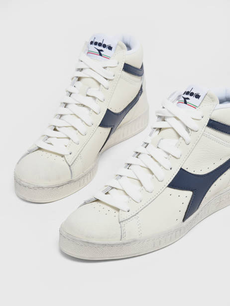 Sneakers Game High Waxed Uit Leder Diadora Wit unisex 89999060 ander zicht 1